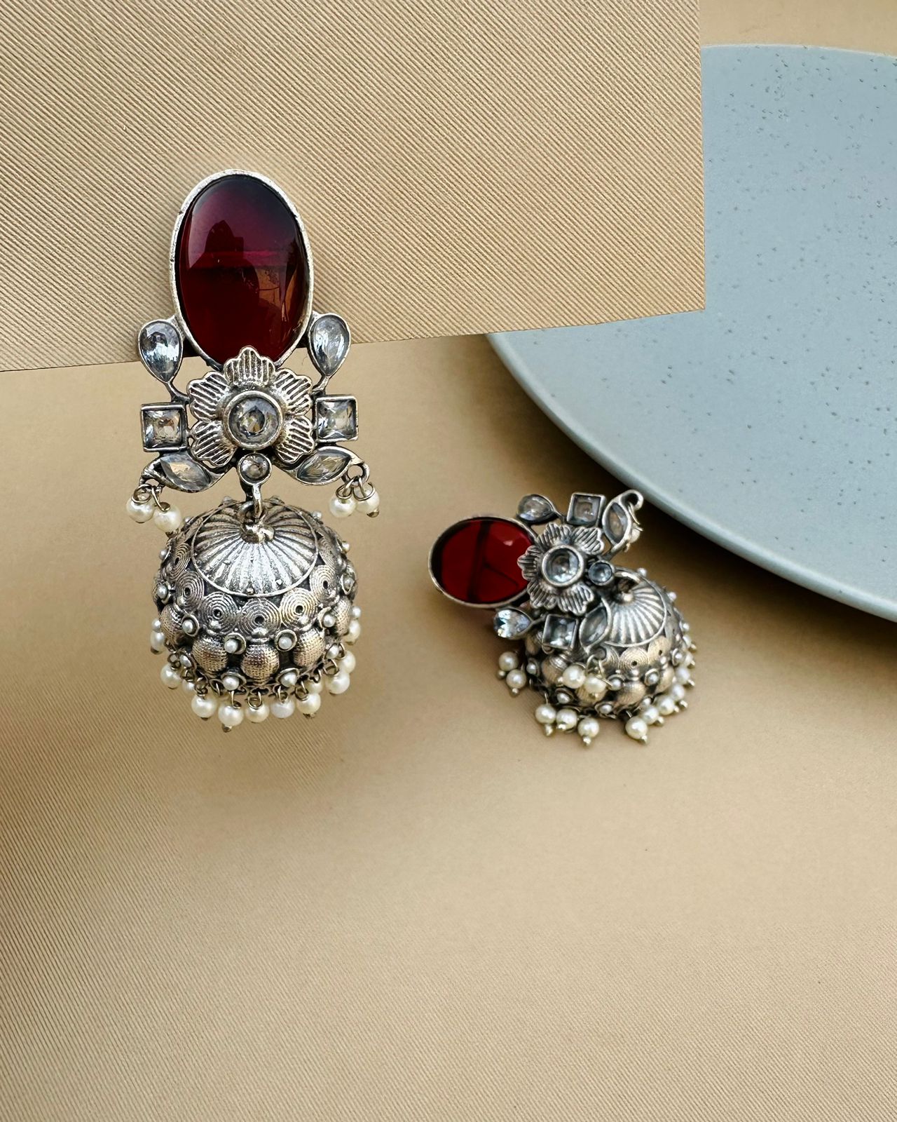 Tríona Earrings red