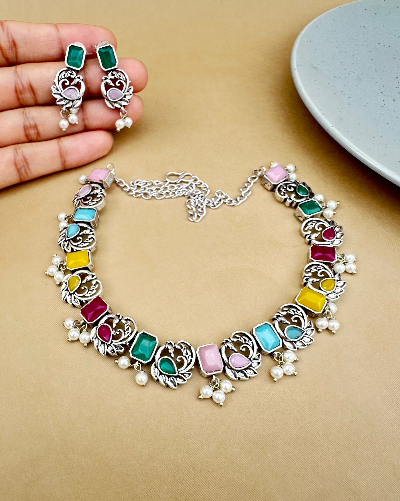 Camila Necklace Set Multi