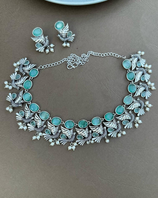 Sorcha Necklace Set Aqua