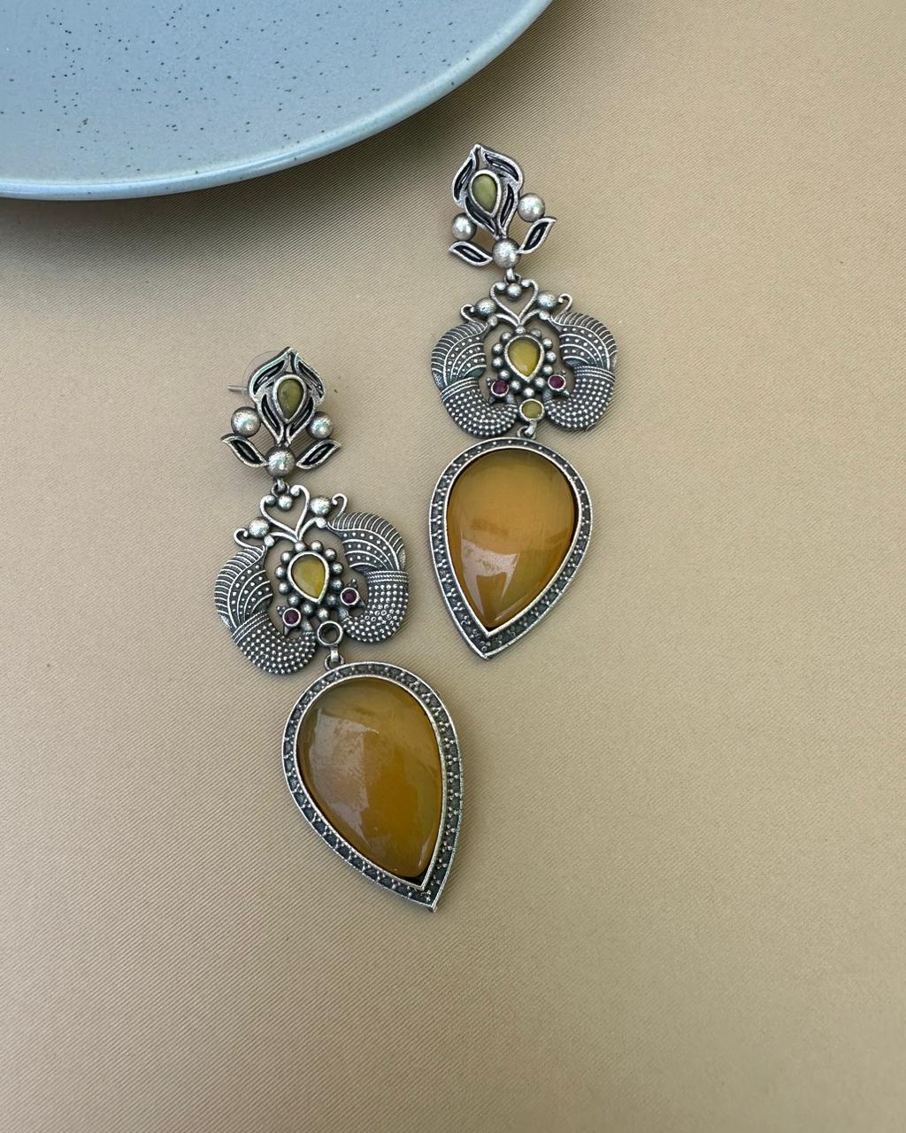 Elaine Earrings Yellow