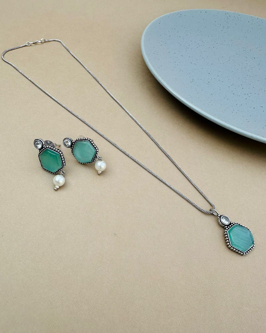 Ena chain set sea green