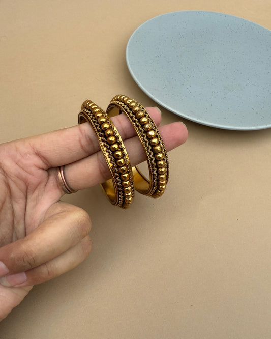 Dena Bangles Set Golden