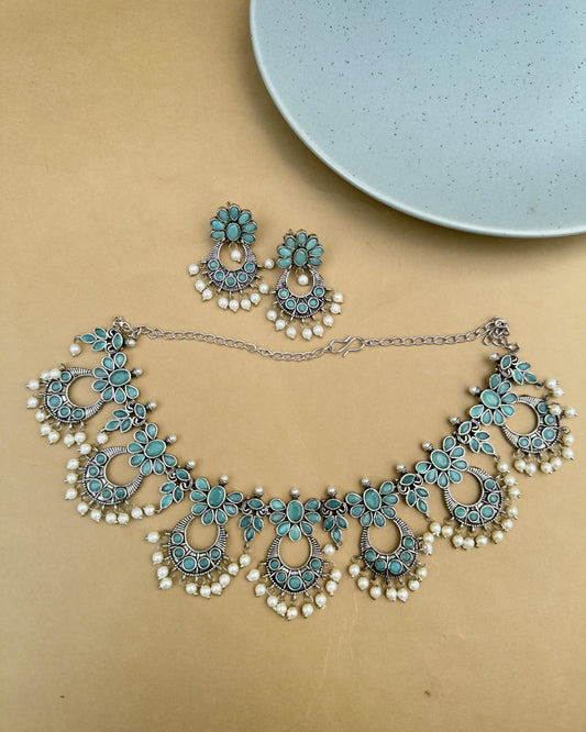 Linda Necklace Set blue