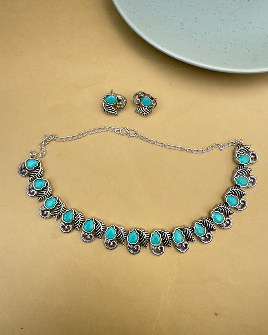 Lisette Necklace Set blue