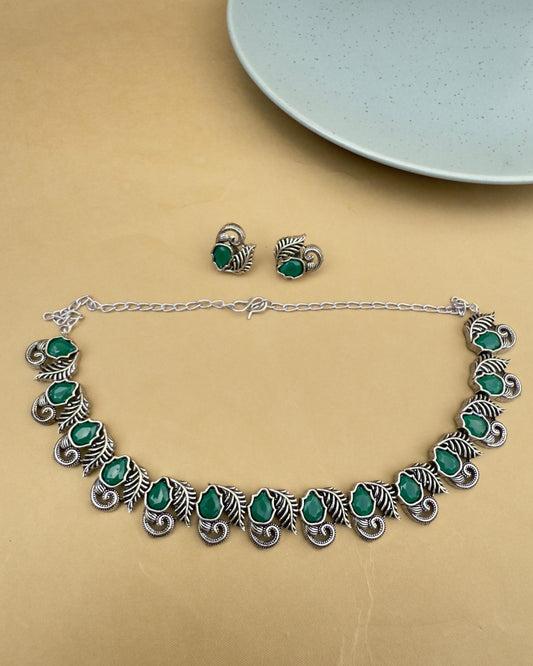 Lisette Necklace Set Green